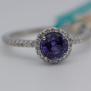 EFFY 14k White Gold Tanzanite And Diamond Ring